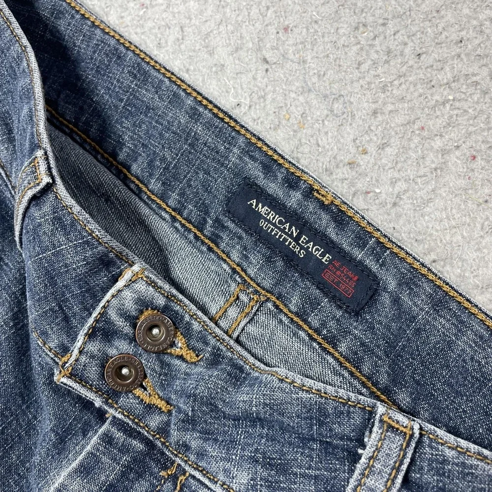 American Eagle‎ Outfitters Jeans Womens 6 Blue Medium Wash Bootcut Stretch 29x31